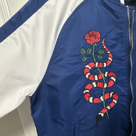 Gap Limited Edition California Sukajan Bomber M Embroidered Map Eagle Jacket - Picture 15 of 16